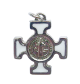 Krzyż Benedyktyński Metalowy Biały CN2115BI