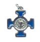 Krzyż Benedyktyński Metalowy Niebieski CN2115BL