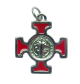 Krzyż Benedyktyński Metalowy Czerwony CN2115RS