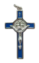 Krzyż Benedyktyński Metalowy Niebieski CSB50SN/BL