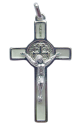 Krzyż Benedyktyński Metalowy Fosforowy CSB50SN/FS