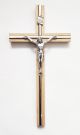 Drewniany krzyż z metalowym paskiem K12, 27cm
