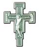 Krzyż Benedyktyński metalowy stojący S2415/810