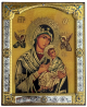 Ikona Matka Boża z dzieciątkiem CU011/1, 12x14