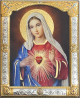 Ikona Serce Maryi CU013/2, 17x21