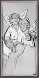 *Obrazek Aniołki Nad Dzieciątkiem DS63/3, 11x22 @