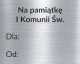 Grawer Pamiątka Pierwszej Komunii Świętej G18A, 6x4