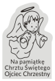 Grawer Pamiątka Chrztu Świętego G2B