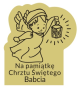 Grawer Pamiątka Chrztu Świętego G3D/O